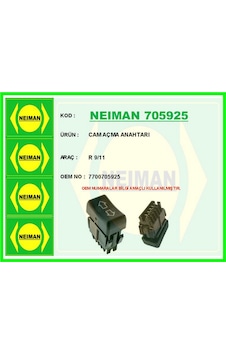 Muratech Cam Açma Anahtarı Renault R9-r11 Tekli 5 Pin Çok Renkli Muratech Cam Açma Anahtarı Renault R9-r11 Tekli 5 Pin Çok Renkli
