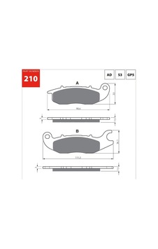 Gold Ad 210 Fren Balata Sinter Metal