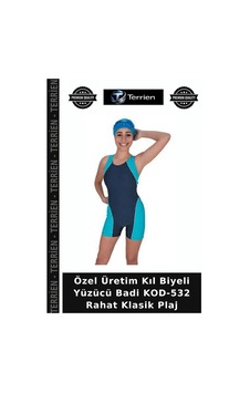 Terrien Delux Serisi Trend Yazlık Kombin Kıl Biyeli Yüzücü Badi Kod-532 Çok Renkli