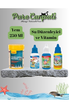 Akvaryum Dip Balıkları Bakım Ve Vitamin Seti Sera Vipachips, Su Düzenleyici Ve Vitamin Akvaryum Dip Balıkları Bakım Ve Vitamin Seti Sera Vipachips, Su Düzenleyici Ve Vitamin
