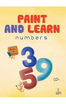 Paint and Learn: Numbers - Boya ve Öğren- Otantik Kitap Paint and Learn: Numbers - Boya ve Öğren- Otantik Kitap
