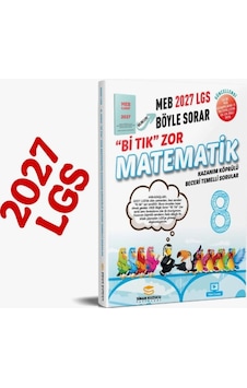 Sinan Kuzucu Yayınları 2027 8. Sınıf Bi Tık Zor Matematik Soru Bankası Sinan Kuzucu Yayınları 2027 8. Sınıf Bi Tık Zor Matematik Soru Bankası