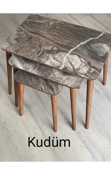 Modern Ahşap Zigon Sehpa Takımı Kudüm Modern Ahşap Zigon Sehpa Takımı Kudüm