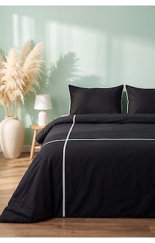 Carven Siyah %100 Pamuklu Çift Kişilik Nevresim Takımı - 4 Parça Carven Siyah %100 Pamuklu Çift Kişilik Nevresim Takımı - 4 Parça