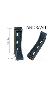 Perdemix Dekoratif Ray Montaj Aparatı Uzun Ayak 10 CM 4 Adet Antrasit Perdemix Dekoratif Ray Montaj Aparatı Uzun Ayak 10 CM 4 Adet Antrasit