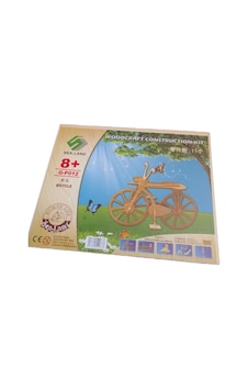 Sea-land Ahşap Bisiklet 3d Maket Yapım Seti - G-p012 Woodcraft Construction Kit