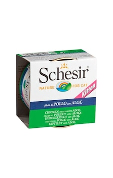 Schesir Tavuklu Aloe Veralı Konserve Yavru Kedi Maması 85 G Schesir Tavuklu Aloe Veralı Konserve Yavru Kedi Maması 85 G