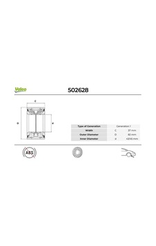 Valeo Ön Tekerlek Rulmanı Set Passat 1.9 2000-10-2005-2005 Ve Sonrası Valeo 502628 4a0407625a-4a0498625-4d0407625e Valeo Ön Tekerlek Rulmanı Set Passat 1.9 2000-10-2005-2005 Ve Sonrası Valeo 502628 4a0407625a-4a0498625-4d0407625e