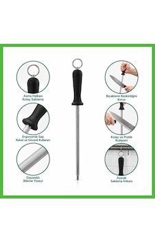 Vaveni Bıçak Bileme Taşı 30 Cm Metal Askılı Arz Vaveni Bıçak Bileme Taşı 30 Cm Metal Askılı Arz