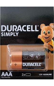 Duracell LR03/MN2400 Simply AAA İnce Kalem Pil 2'li Duracell LR03/MN2400 Simply AAA İnce Kalem Pil 2'li