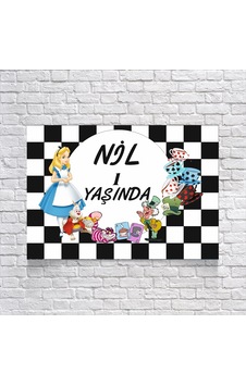 Alice Harikalar Diyarından Doğum Günü Afişi 100x150 Cm Alice Harikalar Diyarından Doğum Günü Afişi 100x150 Cm