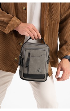 M 422 Mega Bag Erkek Portföy Omuz Çantası Gri-siyah Gri - Siyah M 422 Mega Bag Erkek Portföy Omuz Çantası Gri-siyah Gri - Siyah