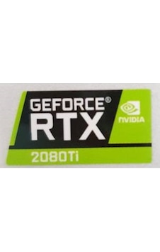 OEM Nvidia Geforce RTX 2080 Ti Sticker Yatay Etiket D101