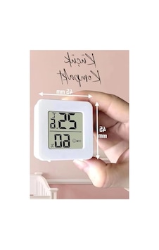 4 Adet Mini Lcd Ekran Sıcaklık Ve Nem Ölçer, Beyaz Renk 4 Adet Mini Lcd Ekran Sıcaklık Ve Nem Ölçer, Beyaz Renk