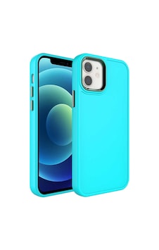 Zore İphone 12 Uyumlu Metal Çerçeve Ve Buton Tasarımlı Sert Ogaa Botox Kılıf-turkuaz Zore İphone 12 Uyumlu Metal Çerçeve Ve Buton Tasarımlı Sert Ogaa Botox Kılıf-turkuaz