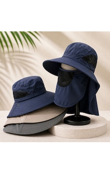 Mand Yüz Boyun Korumalı Outdoor Şapka Lacivert Mand Yüz Boyun Korumalı Outdoor Şapka Lacivert