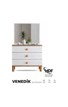 Venedik Mdf Şifonyer Beyaz Venedik Mdf Şifonyer Beyaz