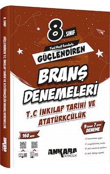 Ankara 2025 8. Sınıf İnkılap Tarihi Ve Atatürkçülük Branş Denemesi