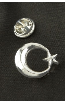 Ay Yıldız Yaka Rozet Gümüş Rengi 12351842 Ay Yıldız Yaka Rozet Gümüş Rengi 12351842