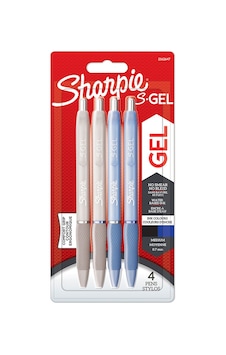 Sharpie S-gel Kalem Mavi Beyaz 4 Lü Blister Sharpie S-gel Kalem Mavi Beyaz 4 Lü Blister
