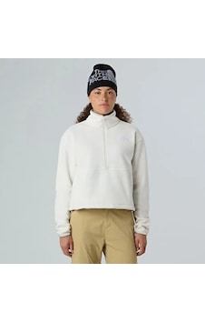 The North Face W Glacier Fleece 1/2 Zıp Kadın Polar Sweatshirt Ekru The North Face W Glacier Fleece 1/2 Zıp Kadın Polar Sweatshirt Ekru