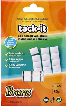 Brons Tack-It Sakız Yapıştırıcı 50 G Br-420 Brons Tack-It Sakız Yapıştırıcı 50 G Br-420