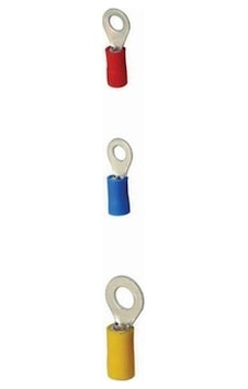 Rv1.25-3 0.50-1.50 Mm Kırmızı Yuvarlak Tip Izoleli Kablo Ucu 10 A