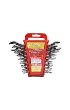 Tıtanıc Tools Ağzı Açık Anahtar Takımı 6-22mm 8 Adet Plastik Stand Taşıma Aparatlı - 4'li Paket Tıtanıc Tools Ağzı Açık Anahtar Takımı 6-22mm 8 Adet Plastik Stand Taşıma Aparatlı - 4'li Paket