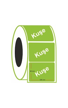 Kuşe Renkli Etiket 80X100 MM 450'li Rulo Kuşe Renkli Etiket 80X100 MM 450'li Rulo