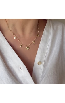 Çelik Kalpli Charm Kolye Gold Çelik Kalpli Charm Kolye Gold