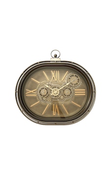 Moriva Home Dekoratif Oval Duvar Saati Bronz Moriva Home Dekoratif Oval Duvar Saati Bronz