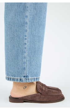Manijero Linette Kadın Hakiki Deri Loafer Sabo Kahve Terlik Manijero Linette Kadın Hakiki Deri Loafer Sabo Kahve Terlik