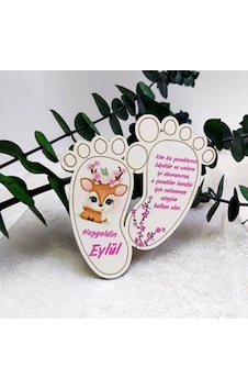 Ayak Büyük Boy Ahşap Bebek Mevlüt Hediyelik Magnet Ceyla 30 Adet Ayak Büyük Boy Ahşap Bebek Mevlüt Hediyelik Magnet Ceyla 30 Adet