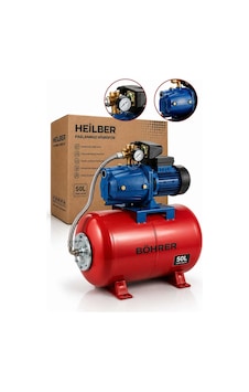 Heilber Ba0115367 Jet750 Ah Otomatik Basınç Kontrollü Elektrikli Hidrofor Su Pompası 50 L Yatay Paslanmaz Heilber Ba0115367 Jet750 Ah Otomatik Basınç Kontrollü Elektrikli Hidrofor Su Pompası 50 L Yatay Paslanmaz