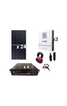 14.160 Watt Lityum Akülü Konfor Ev Sistemi Trifaze