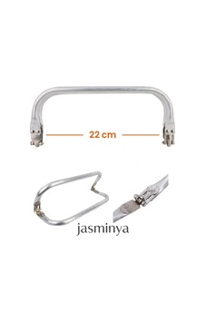 Jasminya 22 Cm Çanta Gizli Burs Çanta Aksesuarı Gizli Burs Çanta Aparatı Gri