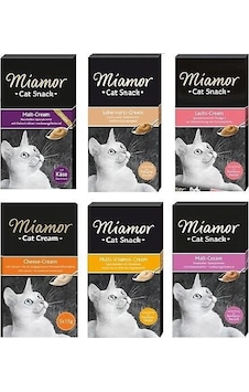 Miamor Cream Karışık Kedi Ödülü 6'lı 6 x 15 G Miamor Cream Karışık Kedi Ödülü 6'lı 6 x 15 G