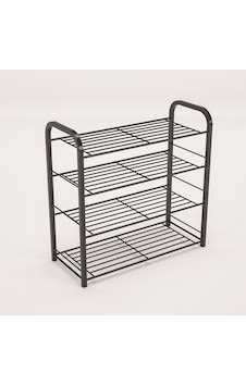 Retohome Metal 4 Katli Ayakkabilik Ve Çok Amaçli Raf 2321 Siyah Retohome Metal 4 Katli Ayakkabilik Ve Çok Amaçli Raf 2321 Siyah