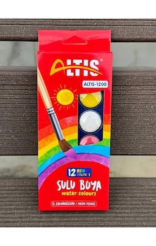 Altıs 12 Renk Sulu Boya Küçük Boy 1200