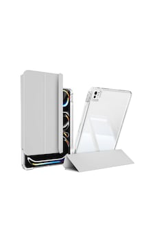 Lexroo İpad Pro 13 2025 M5 Kılıf Magnetik Ayrılabilen Airbagli Sliding Tablet Kılıfı - Gri Lexroo İpad Pro 13 2025 M5 Kılıf Magnetik Ayrılabilen Airbagli Sliding Tablet Kılıfı - Gri
