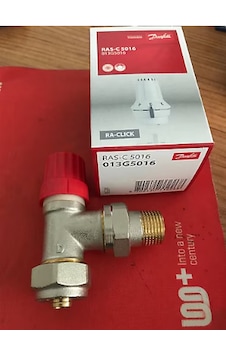Danfoss Pex Köşe Termostatik Radyatör Vanası Gövde+kafa Set 1/2"