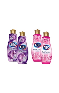 Abc Konsantre Çamaşır Yumuşatıcısı 1440 Ml Lotus Ve Gül 4 Lü Karma Paket 4'lü Set Abc Konsantre Çamaşır Yumuşatıcısı 1440 Ml Lotus Ve Gül 4 Lü Karma Paket 4'lü Set