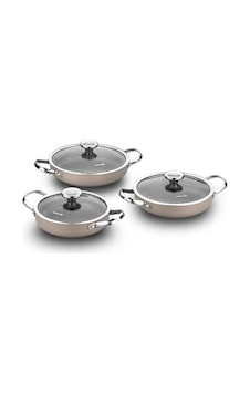 Korkmaz Zeta 6 Parça Bej Omlet Set Genel Korkmaz Zeta 6 Parça Bej Omlet Set Genel