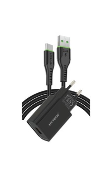 Hytech HY-XE26T Type-C Kablolu 2100MA Ev Şarj 11W + 2,4A Siyah Hytech HY-XE26T Type-C Kablolu 2100MA Ev Şarj 11W + 2,4A Siyah