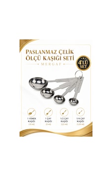 Paslanmaz Çelik Ölçü Kaşığı Seti Diğer