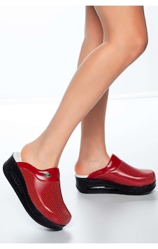 Airmax Taban Ortopedik Sabo Terlik Doktor Hemşire Terliği Red Kırmızı Airmax Taban Ortopedik Sabo Terlik Doktor Hemşire Terliği Red Kırmızı