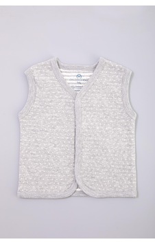 Organicera Organik Bebek Yelek , Grey Melange Gri-melanj Organicera Organik Bebek Yelek , Grey Melange Gri-melanj