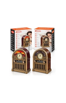 Saatli - İbreli Şömineli Radyo - Retro Am - Fm - Sw Usb - Type-c Sarjlı Bt - Tf - Usb Speaker Yg-604 90015713 Saatli - İbreli Şömineli Radyo - Retro Am - Fm - Sw Usb - Type-c Sarjlı Bt - Tf - Usb Speaker Yg-604 90015713