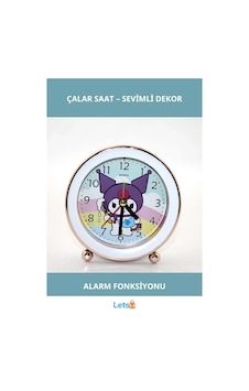 Kuromi Tasarımlı Şık Ve Sevimli Sessiz Çalar Saat Çok Renkli Kuromi Tasarımlı Şık Ve Sevimli Sessiz Çalar Saat Çok Renkli
