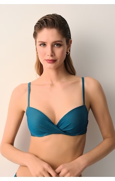 Suwen Ariel Push Up Balenli Bikini Üst Sb2696514271427 Petrol Yeşili